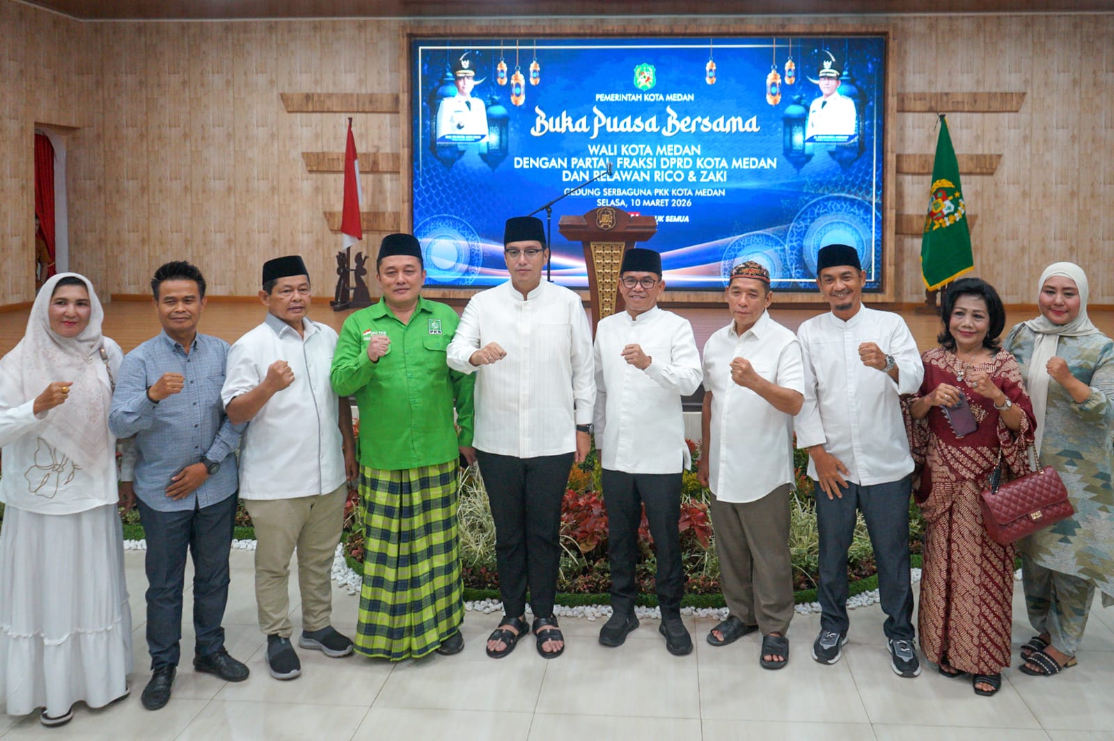 Buka Puasa Bersama Relawan, Rico Waas Ajak Satukan Tekad Majukan Kota Medan