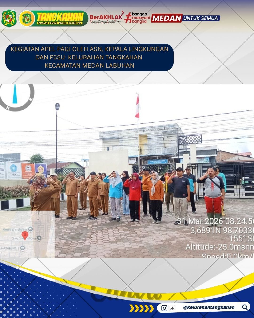 Apel Gabungan Jajaran Kelurahan Tangkahan