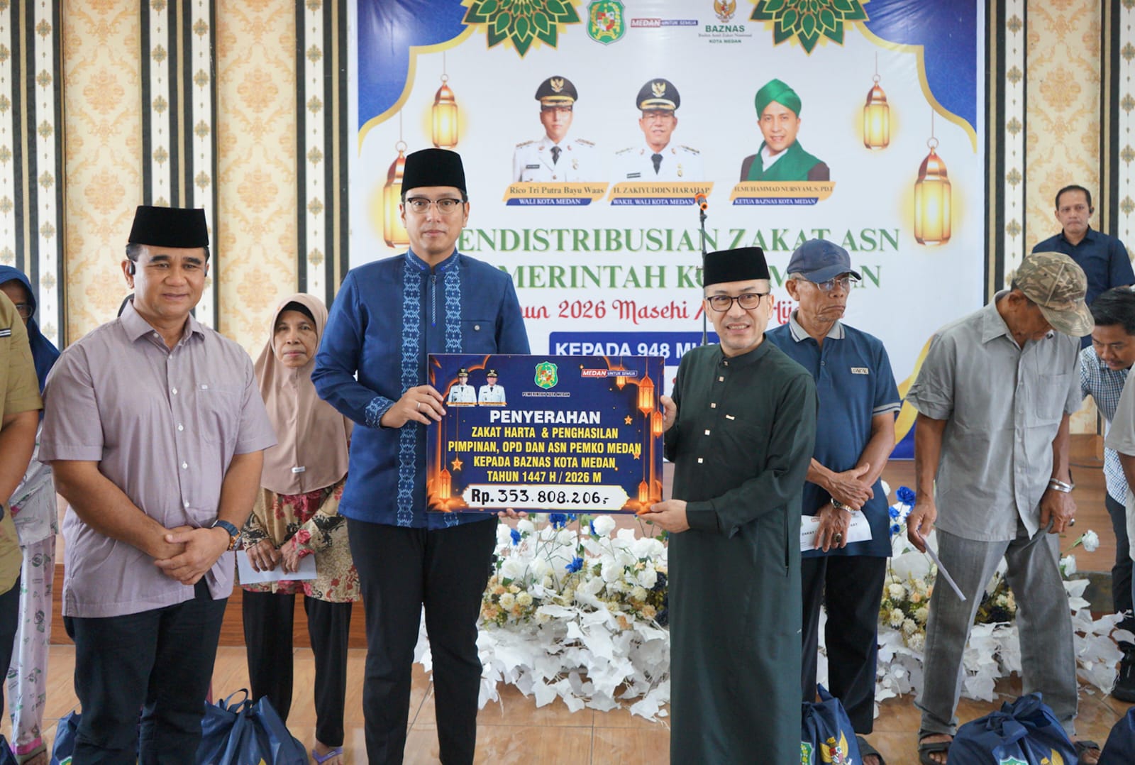 Jelang Idulfitri, Wali Kota Medan Salurkan Zakat ASN Pemko Medan Kepada 948 Mustahik, Rico Waas : Yang Terpenting Keikhlasan Kita Membantu Sesama