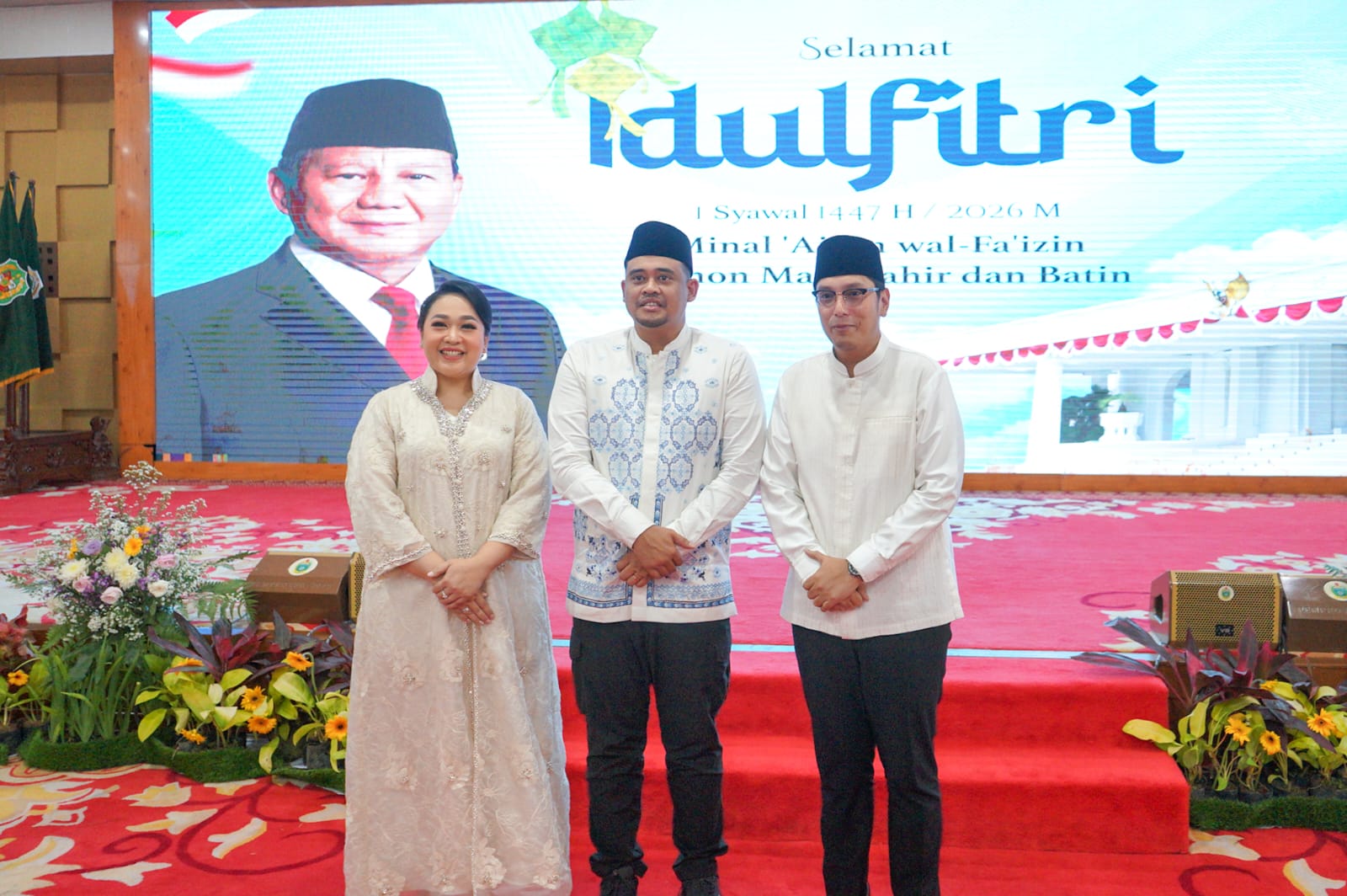 Pererat Silaturahmi Antarkepala Daerah, Rico Waas Hadiri Open House Idulfitri Gubsu